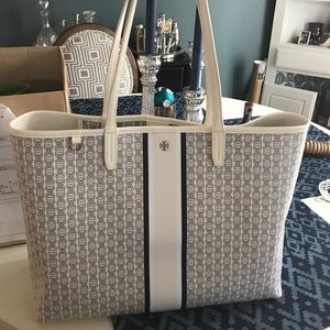 Tory Burch Ivory Gemini Tote